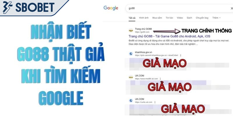 Nguy hiểm khi gặp phải Go88 bị giả mạo