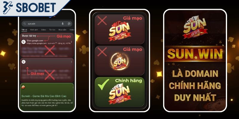 Sunwin Giả Mạo Thương Hiệu – Cảnh Báo Đỏ Cho Người Chơi 3 Hành động ngay khi gặp trang web giả mạo